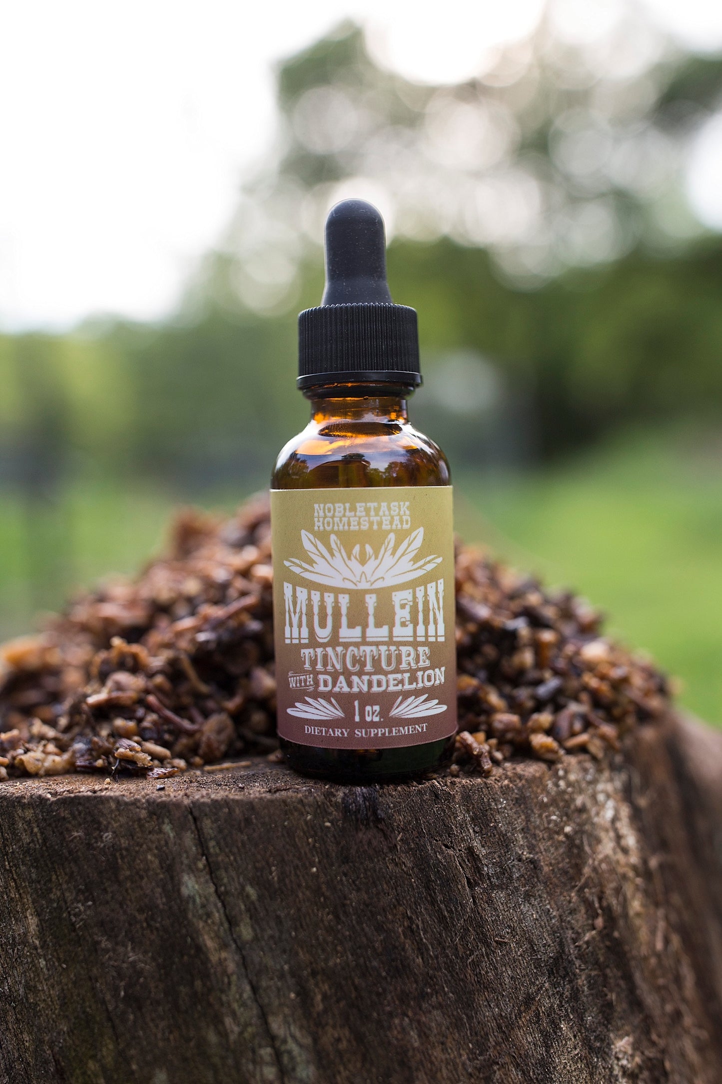 Mullein Tincture with Dandelion - 1 oz Bottle