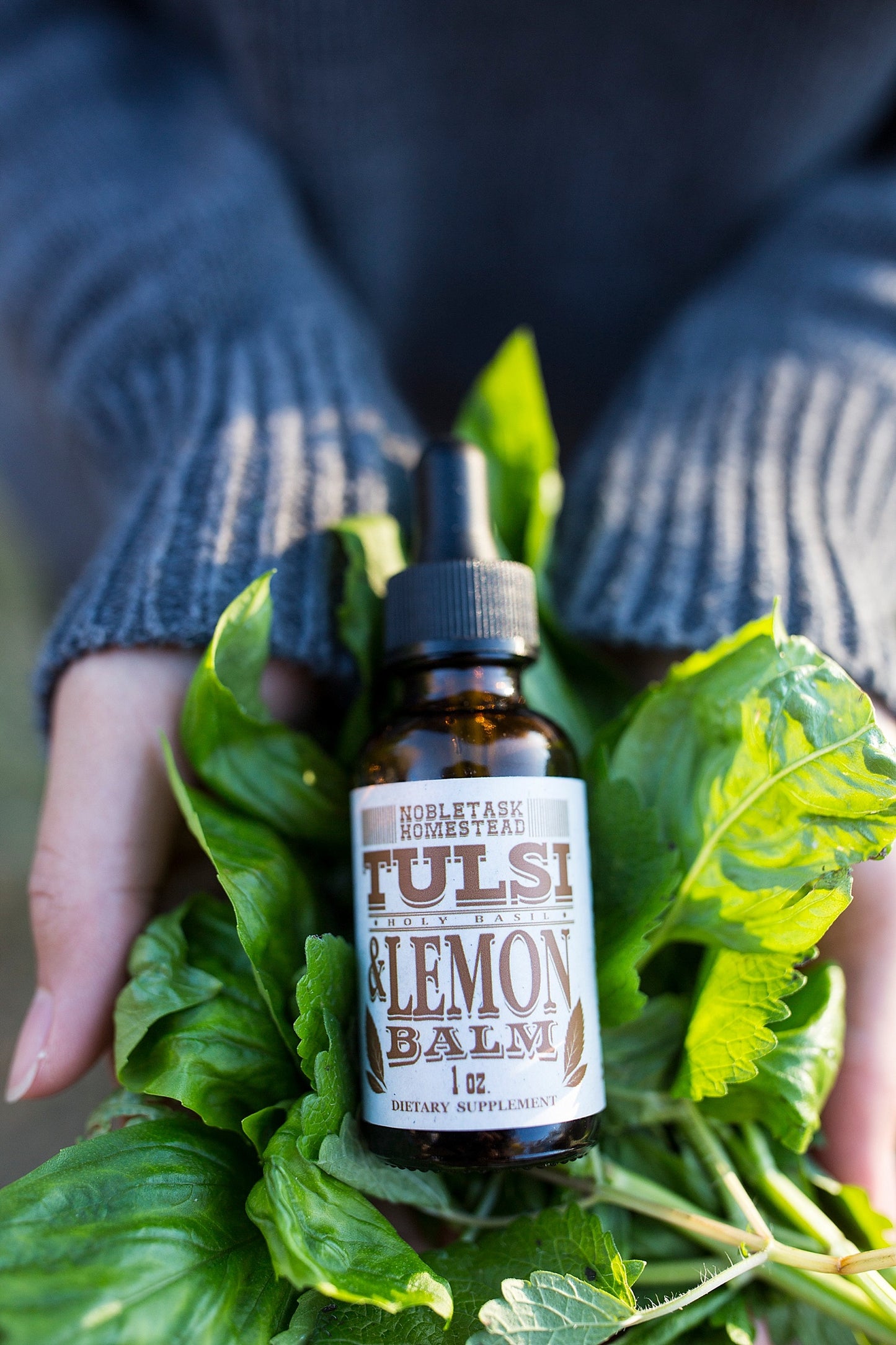 Tulsi (Holy Basil) Lemon Balm Tincture