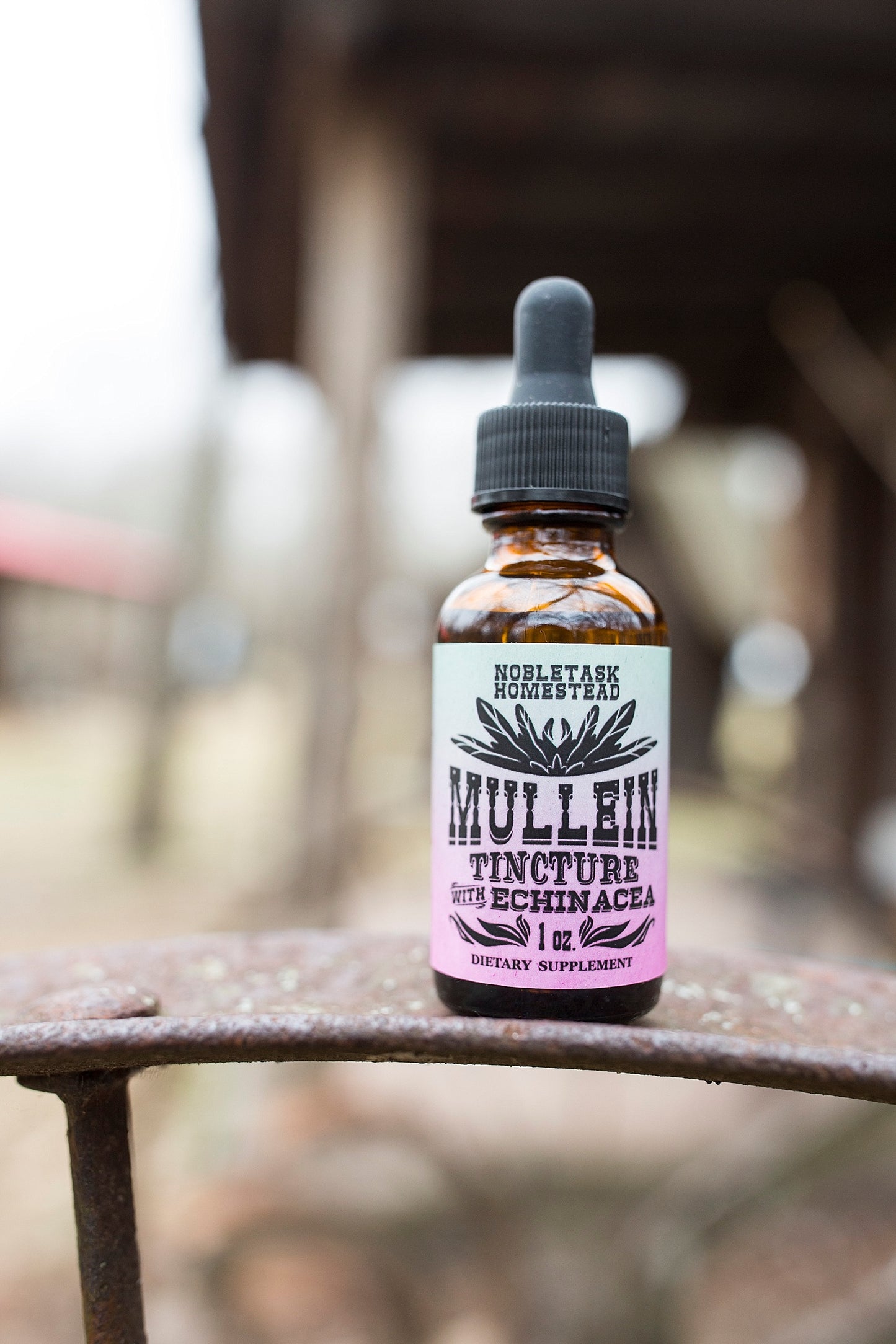 Mullein Tincture With Echinacea - 1 oz btl nobletaskhomestead Mullein Tincture With Echinacea - 1 oz btl nobletaskhomestead