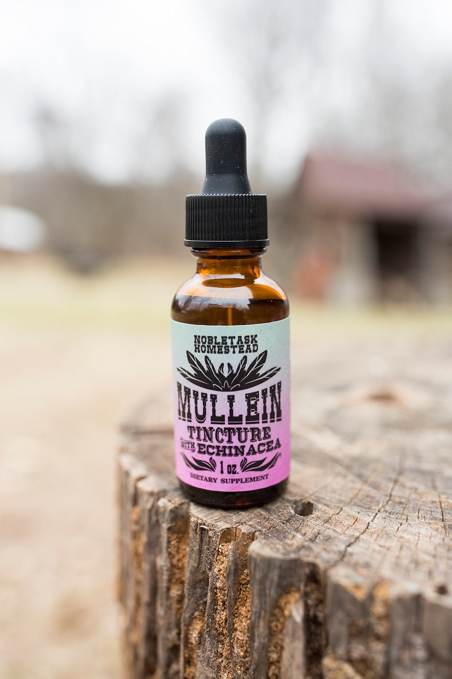 Mullein Tincture With Echinacea - 1 oz btl nobletaskhomestead Mullein Tincture With Echinacea - 1 oz btl nobletaskhomestead